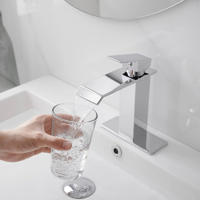 Moen Waterfall Bathroom Faucet Bathroom Faucets for Sink 1 Hole with ...